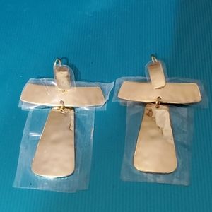 Large  Cross Pierced earrings